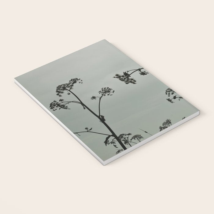 Presence x wildflower moody botanical photograph Notebook Gallery Image 3