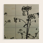 Presence x wildflower moody botanical photograph Wood Wall Art Gallery Image 1
