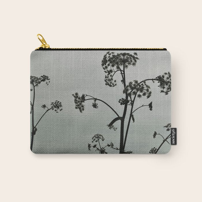 Presence x wildflower moody botanical photograph Carry All Pouch Gallery Image 1