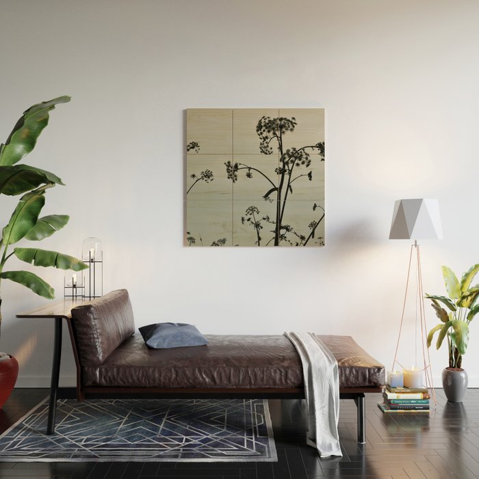 Presence x wildflower moody botanical photograph Wood Wall Art Gallery Image 2
