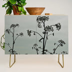 Presence x wildflower moody botanical photograph Credenza Gallery Image 1