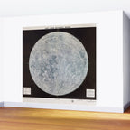 Vintage Lunar Moon Map, 1960s Wall Mural Gallery Image 2