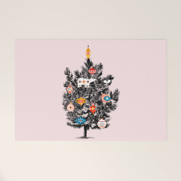 Retro Christmas tree no3 Welcome Mat Gallery Image 1