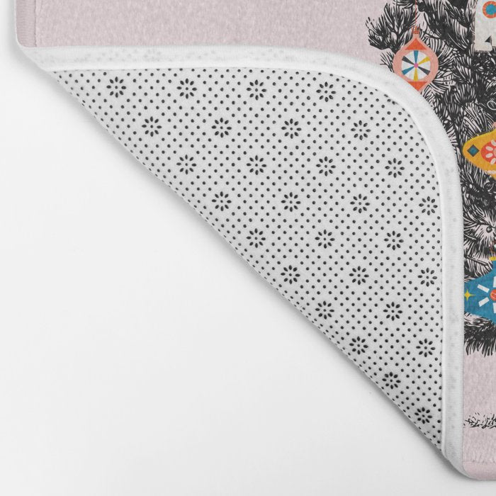 Retro Christmas tree no3 Bath Mat Gallery Image 2