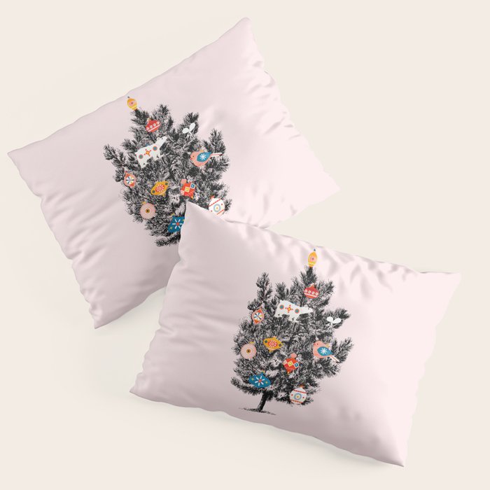 Retro Christmas tree no3 Pillow Sham Gallery Image 3