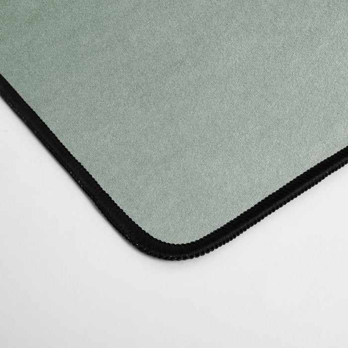 Forest Green Watercolor Ombre (green/white) Desk Mat Gallery Image 4