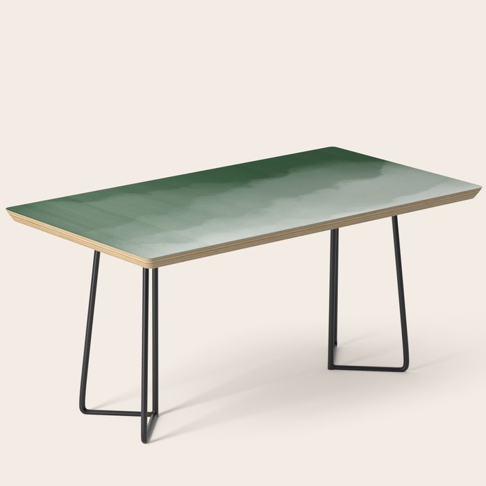 Forest Green Watercolor Ombre (green/white) Coffee Table Gallery Image 1