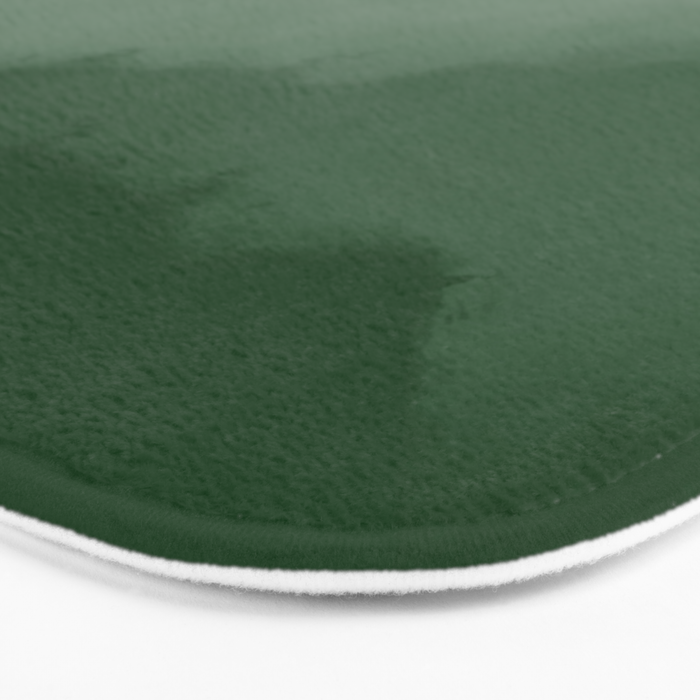 Forest Green Watercolor Ombre (green/white) Bath Mat Gallery Image 3