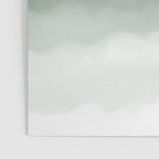 Forest Green Watercolor Ombre (green/white) Poster Gallery Image 3