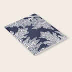 Sea Fan Coral - White on Navy Notebook Gallery Image 2