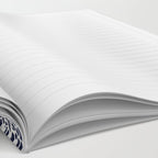 Sea Fan Coral - White on Navy Notebook Gallery Image 2