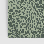 Leopard Print Pattern in Dark and Sage Green Poster Gallery Image 3
