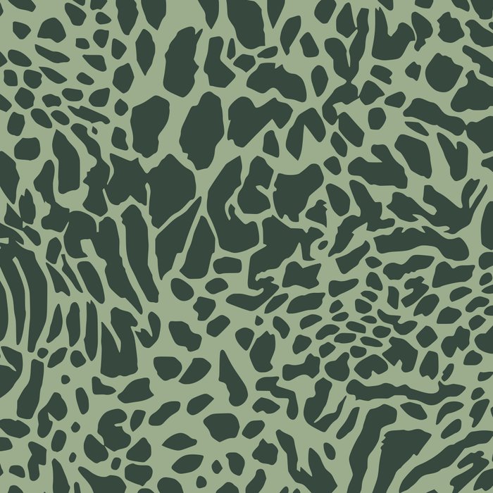 Leopard Print Pattern in Dark and Sage Green Coffee Mug Gallery Image 2