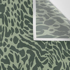 Leopard Print Pattern in Dark and Sage Green Wall Tapestry Gallery Image 3