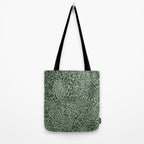 Leopard Print Pattern in Dark and Sage Green Tote Bag Gallery Image 2