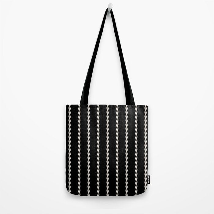 Minimal Triangles - Black & White II Tote Bag Gallery Image 2