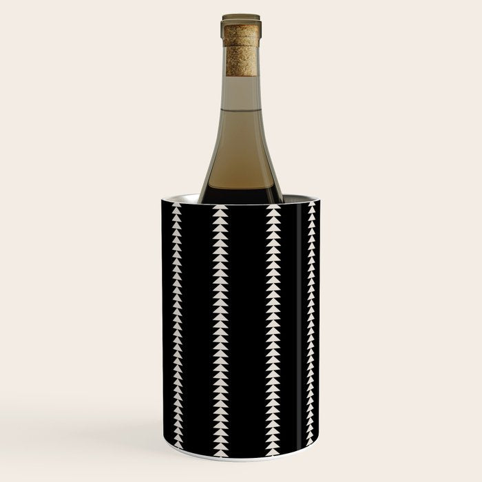 Minimal Triangles - Black & White II Wine Chiller Gallery Image 3