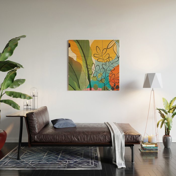 Peaceful Garden Feelings 05 Wood Wall Art Gallery Image 2