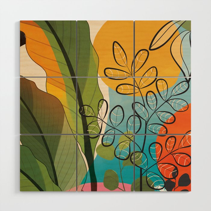 Peaceful Garden Feelings 05 Wood Wall Art Gallery Image 1