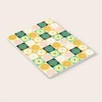 Retro Flowers Check Pattern XXV Notebook Gallery Image 3