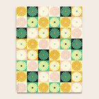 Retro Flowers Check Pattern XXV Notebook Gallery Image 4