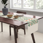 Branches and flowers -  red and green Table Runner Gallery Image 2