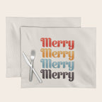Merry typography Placemat Gallery Image 1