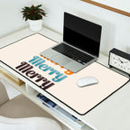 Merry typography Desk Mat Gallery Image 2