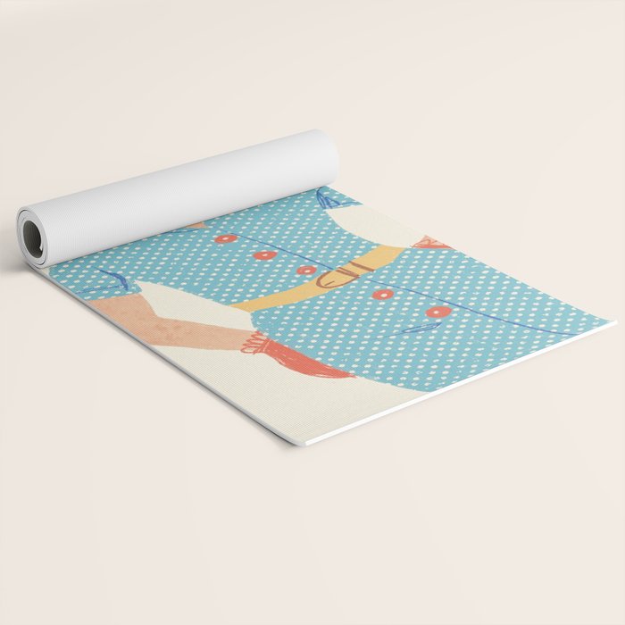 Pinup girl Yoga Mat Gallery Image 2