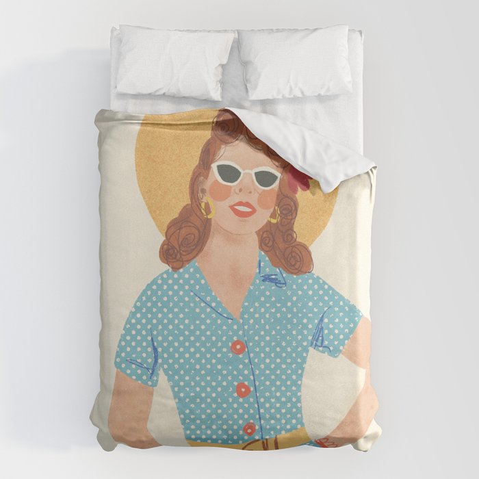 Pinup girl Duvet Cover Gallery Image 1