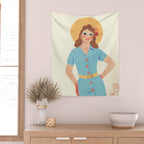 Pinup girl Wall Tapestry Gallery Image 2
