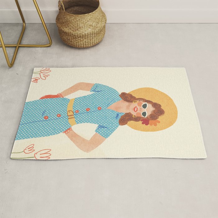 Pinup girl Rug Gallery Image 1