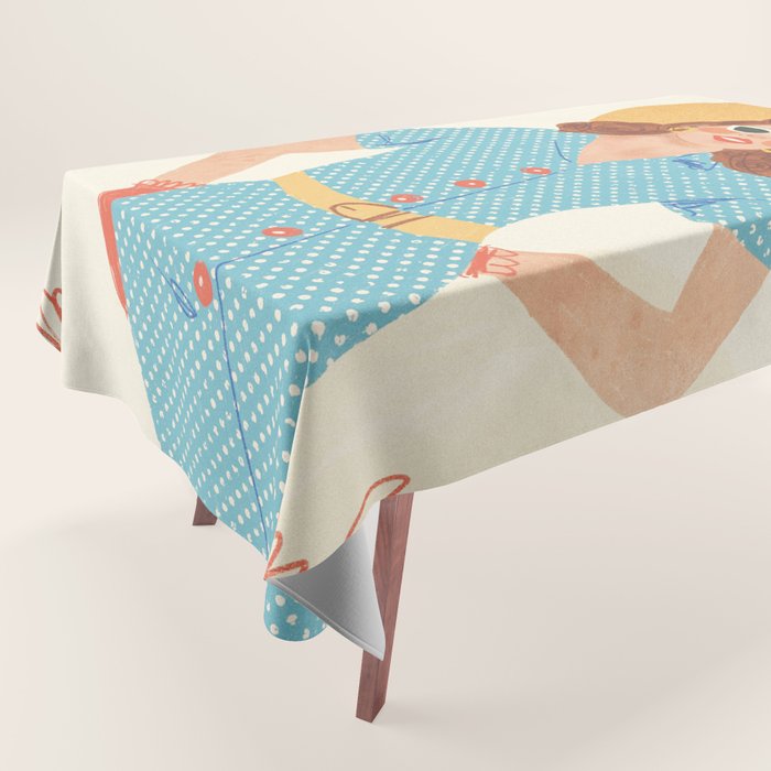 Pinup girl Tablecloth Gallery Image 1