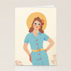Pinup girl Stationery Card Gallery Image 2
