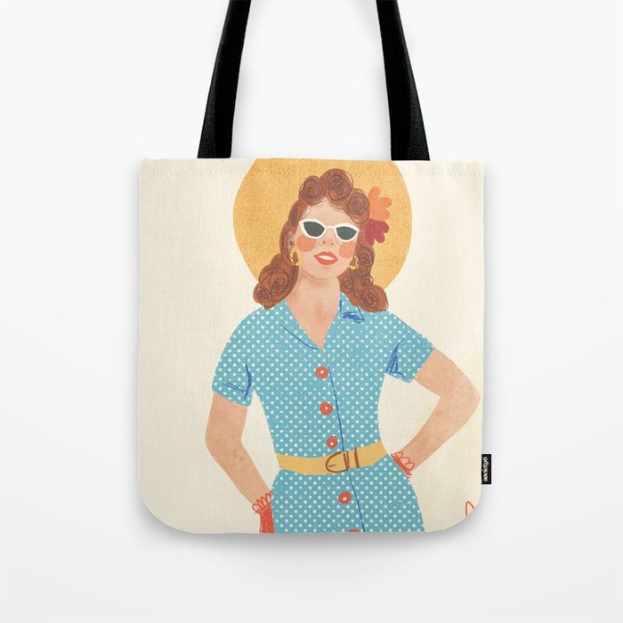 Pinup girl Tote Bag Gallery Image 1