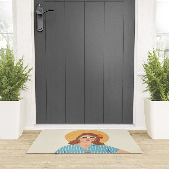 Pinup girl Welcome Mat Gallery Image 3