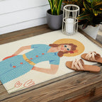 Pinup girl Outdoor Rug Gallery Image 2