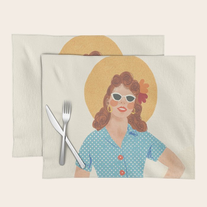 Pinup girl Placemat Gallery Image 1