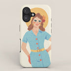 Pinup girl iPhone Case Gallery Image 1