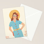 Pinup girl Stationery Card Gallery Image 2
