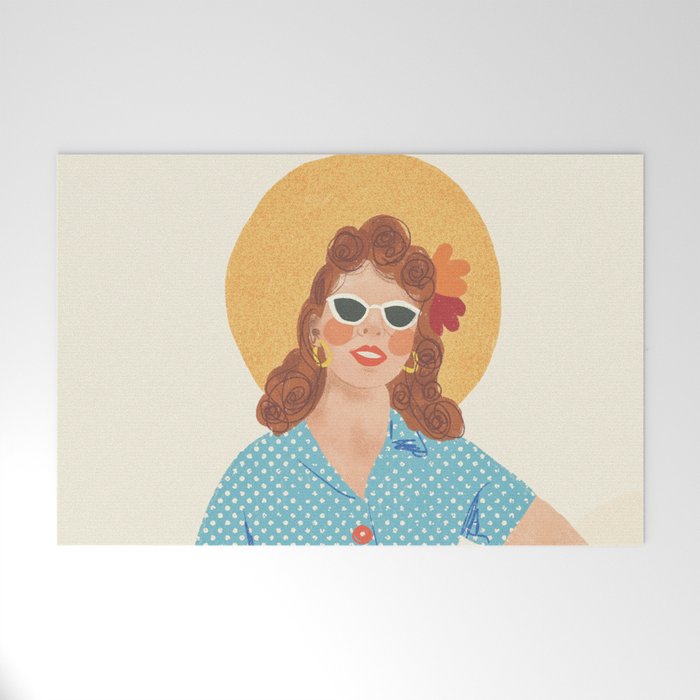 Pinup girl Welcome Mat Gallery Image 1