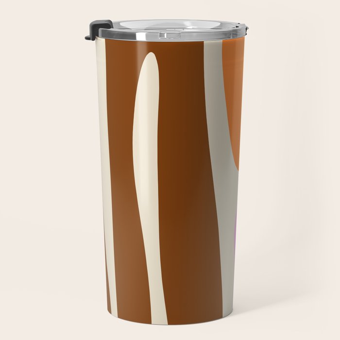 Mid Century Modern Abstract Kwaito Contemporary Pattern Travel Mug Gallery Image 3