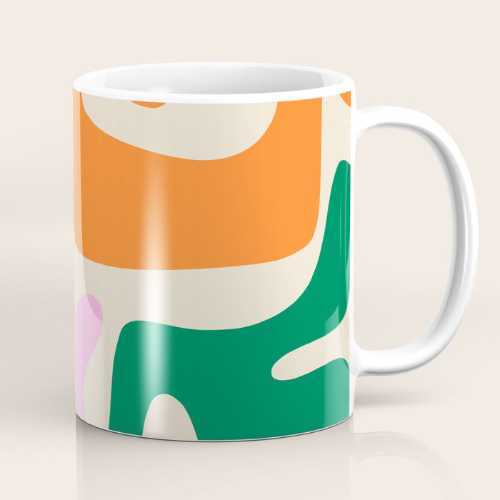 Mid Century Modern Abstract Kwaito Contemporary Pattern Coffee Mug Gallery Image 1
