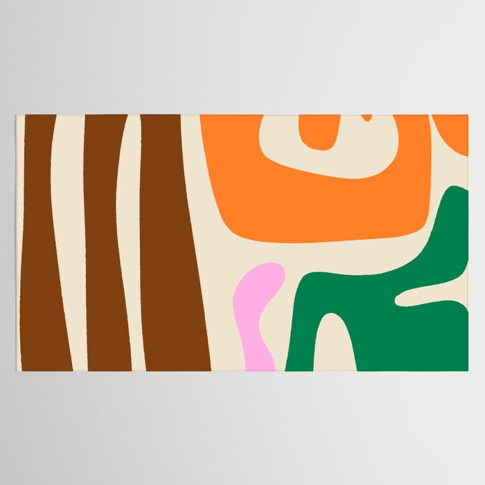 Mid Century Modern Abstract Kwaito Contemporary Pattern Tablecloth Gallery Image 2