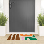 Mid Century Modern Abstract Kwaito Contemporary Pattern Welcome Mat Gallery Image 3