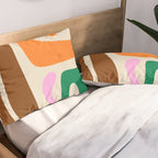 Mid Century Modern Abstract Kwaito Contemporary Pattern Pillow Sham Gallery Image 2