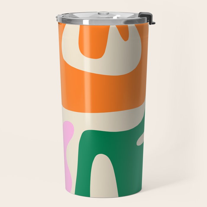 Mid Century Modern Abstract Kwaito Contemporary Pattern Travel Mug Gallery Image 2