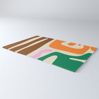 Mid Century Modern Abstract Kwaito Contemporary Pattern Rug Gallery Image 3