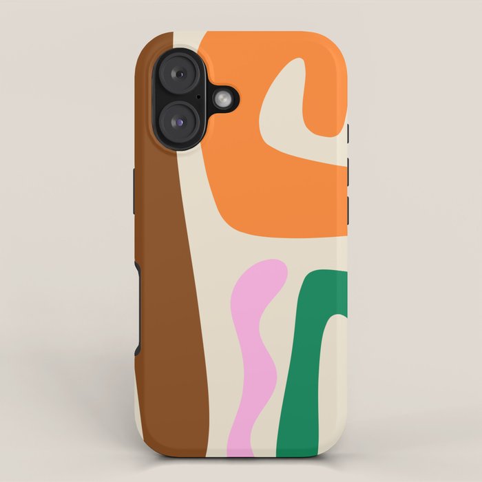 Mid Century Modern Abstract Kwaito Contemporary Pattern iPhone Case Gallery Image 1