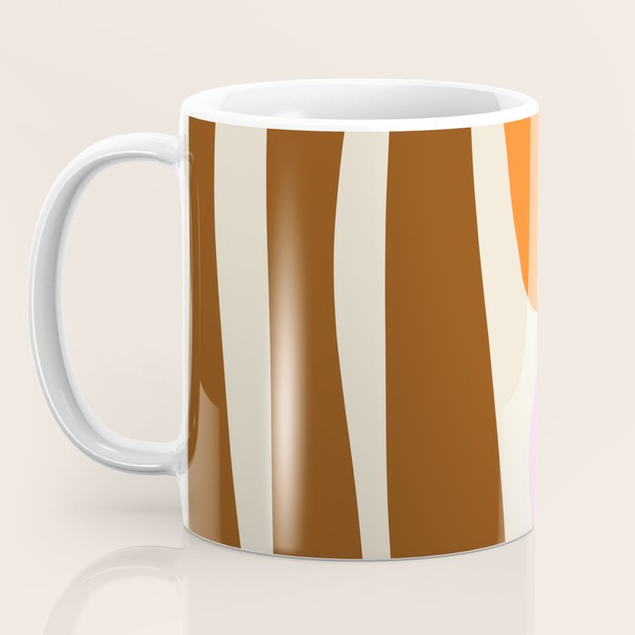 Mid Century Modern Abstract Kwaito Contemporary Pattern Coffee Mug Gallery Image 3